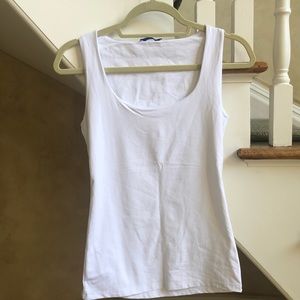 Zara Women’s White Basic Stretchy Tank